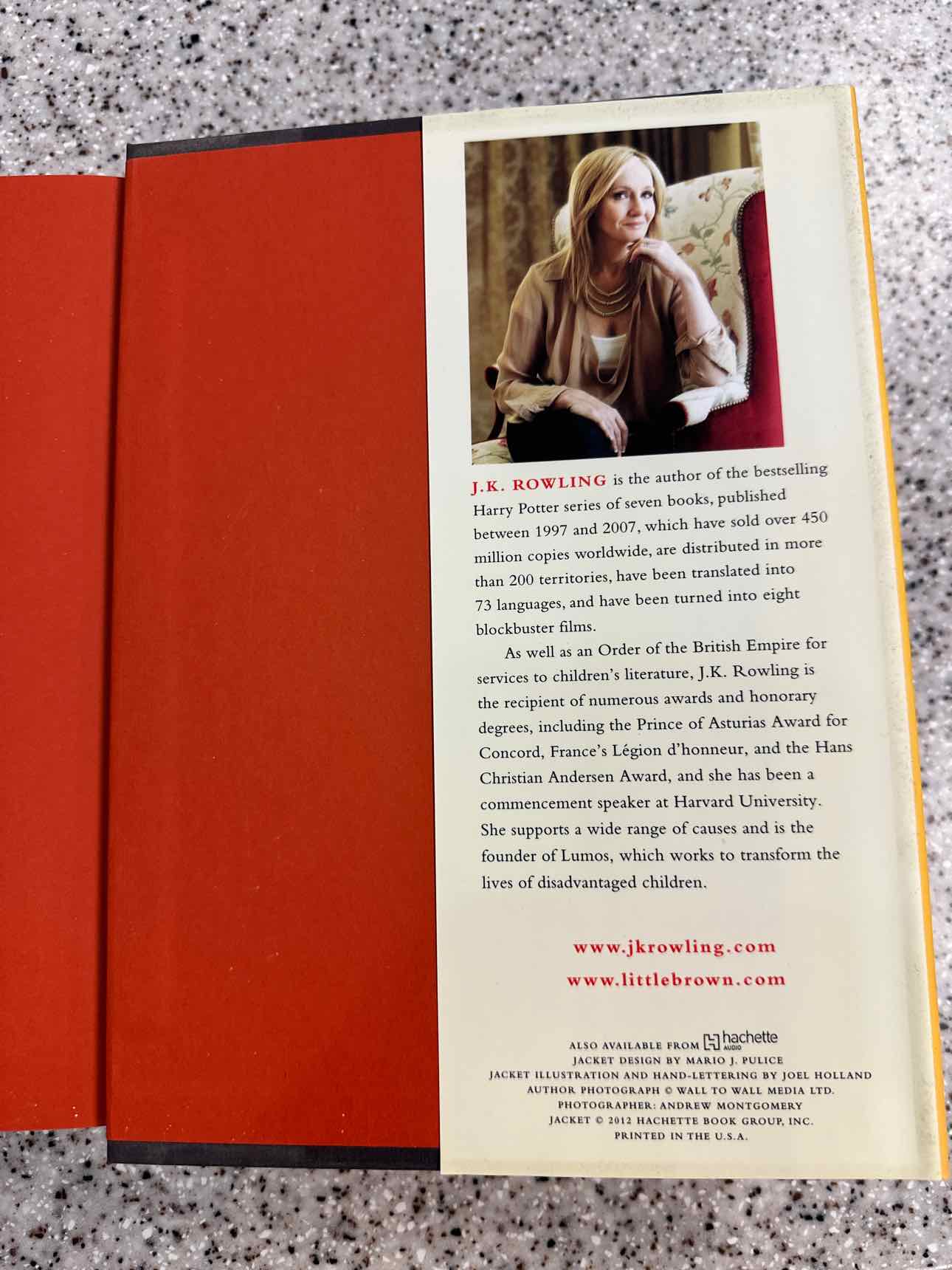 The Casual Vacancy by J.K. Rowling Hardcover Book