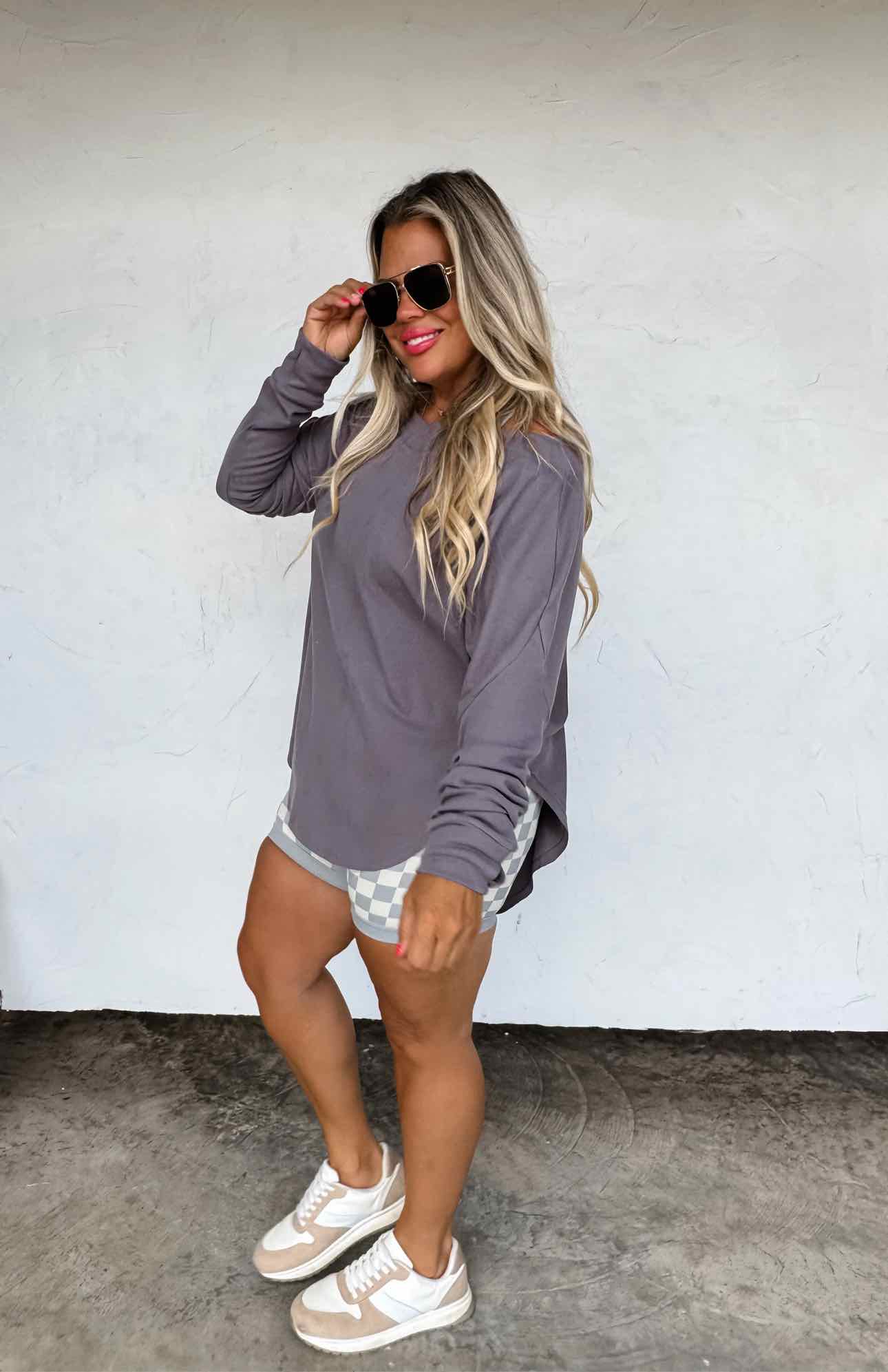 Blakeley Fall Zoey Athleisure Slouch Long Sleeve Top