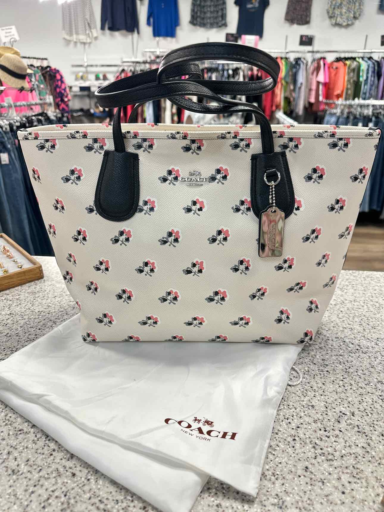 Coach Size Large White/Pink Handbags