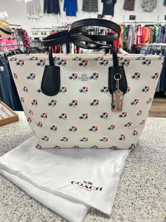 Coach Size Large White/Pink Handbags
