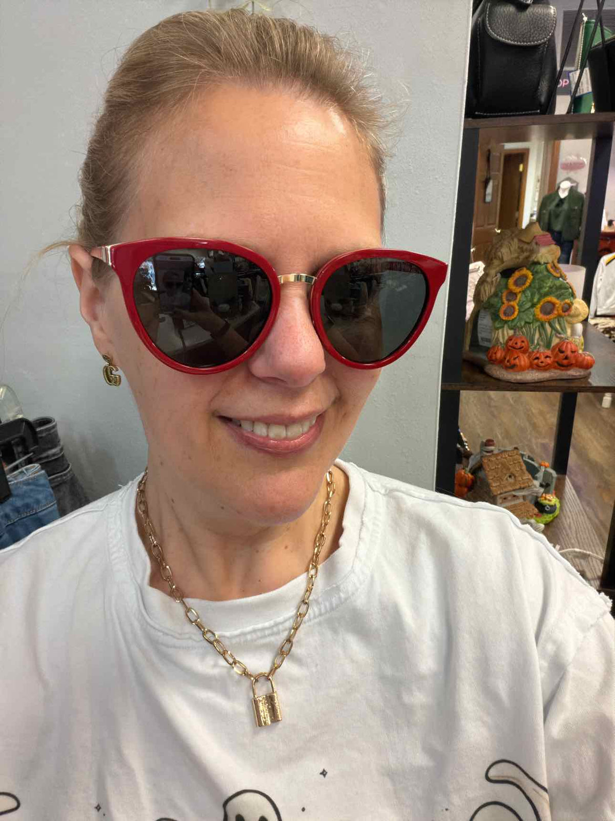 Anea Hill Montana Red Cat Eye Sunglasses