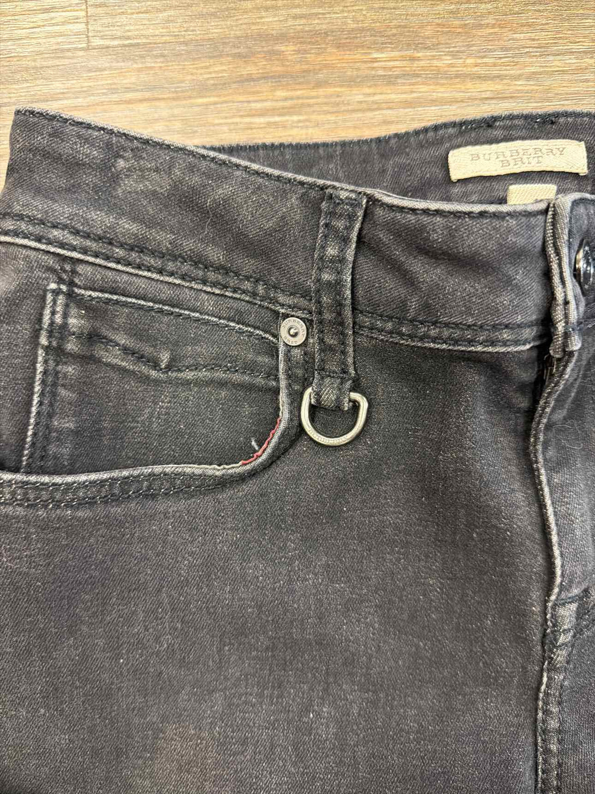 Burberry Brit Size 26 Black Westbourne Skinny Black Denim Jeans