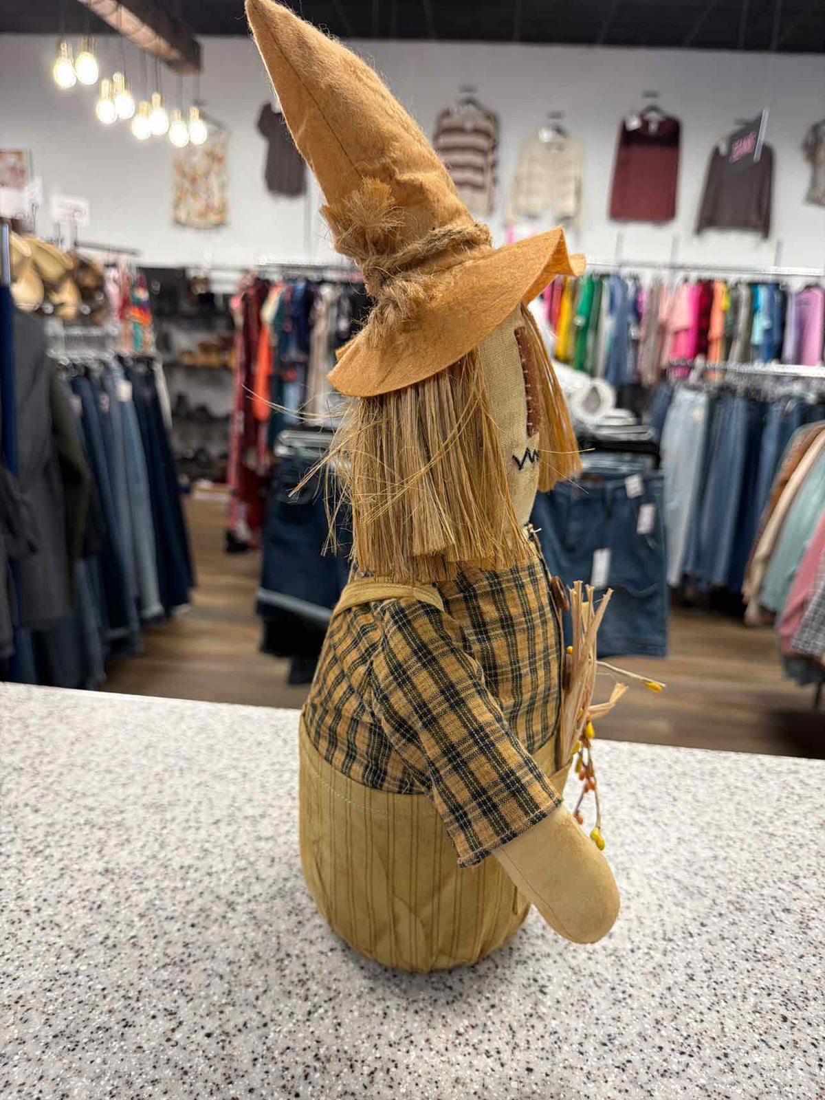Primitive Fall Harvest Scarecrow Man Household