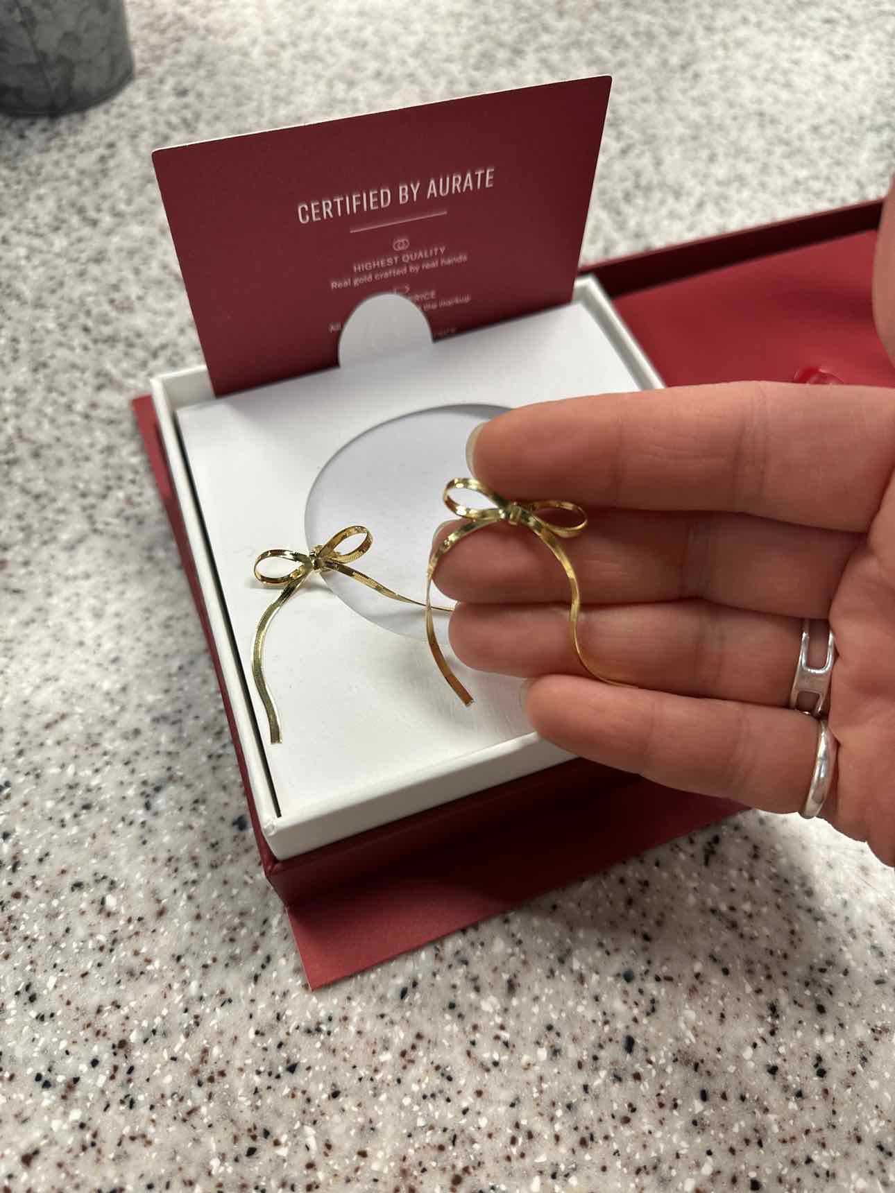 Aurate Size 1.5" GOLD Earrings