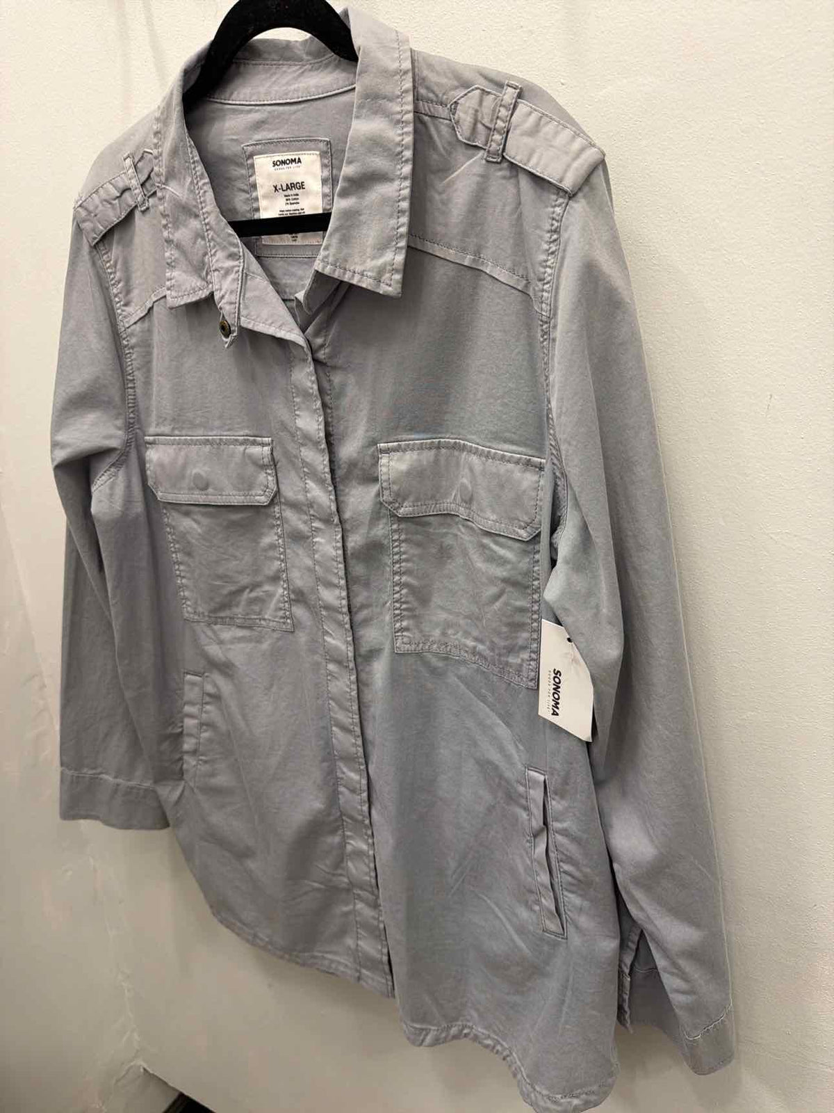 Sonoma Size XL Grey NEW Long Cargo Fall Jacket NWT