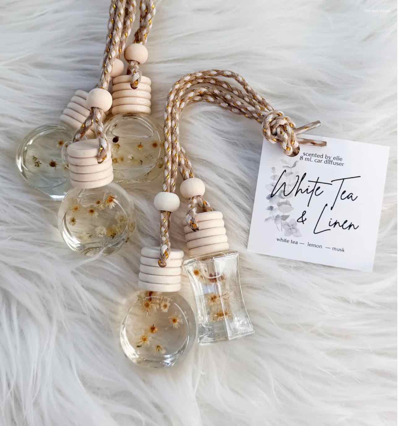 White Tea & Linen Car Diffuser