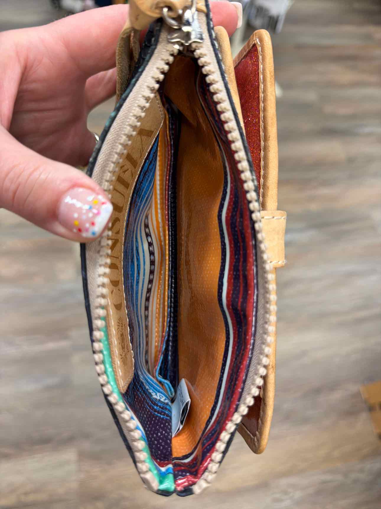 Consuela Rattler Slim Snake Embossed Long Black Wallet