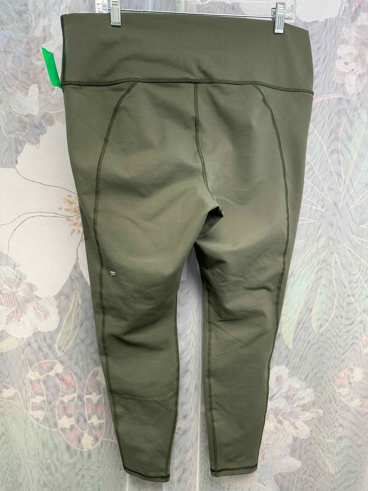 Fabletics NEW NWT Define Legging High Waist Stretch Size 1X Olive Pants
