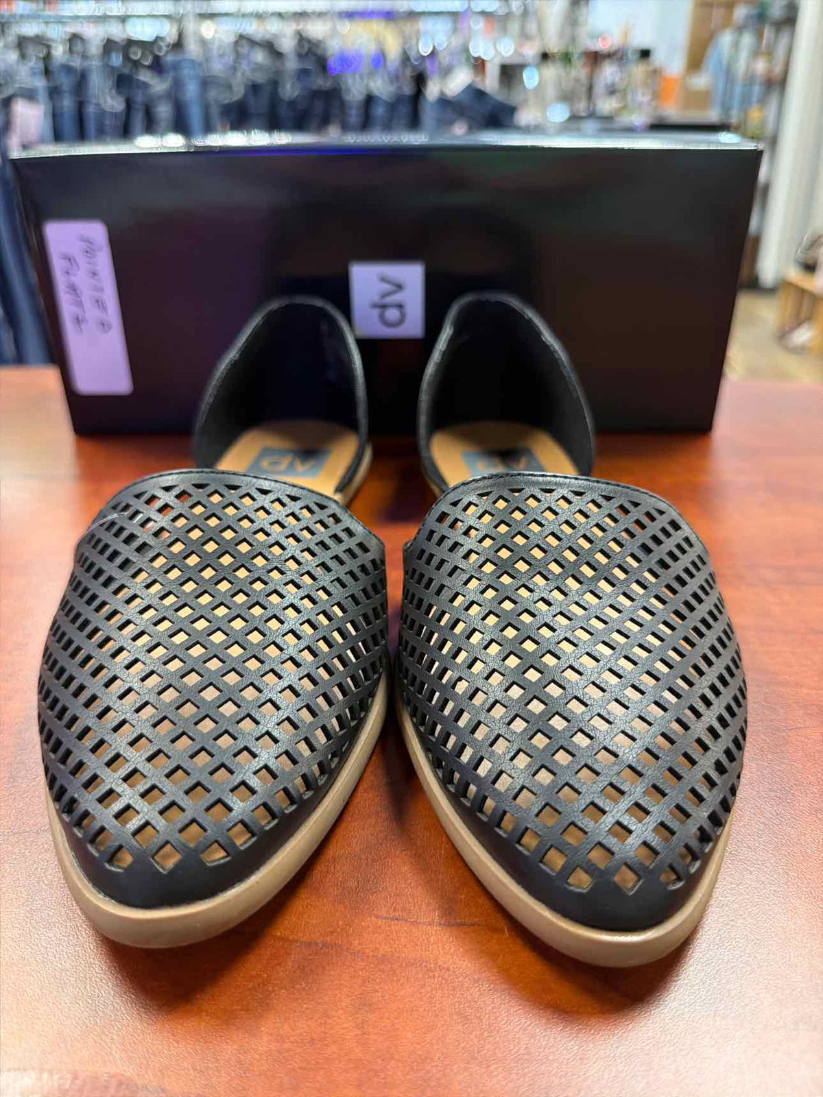 Dolce Vita Laynie d'Orsay Black Flats Size 8