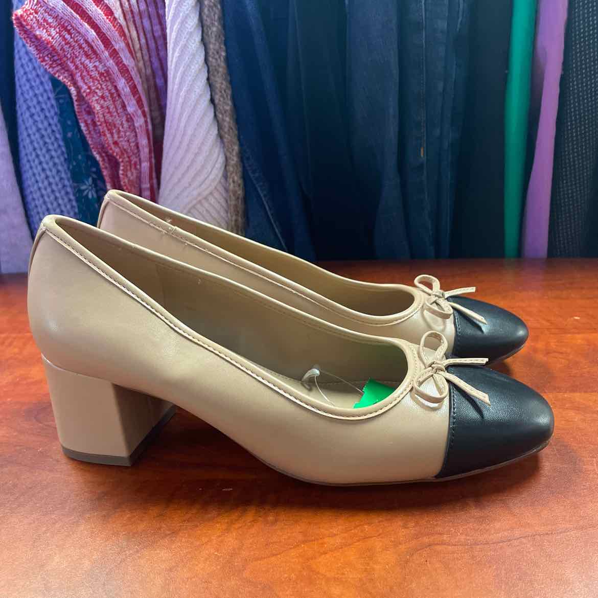 J.Crew Factory Ballet Flats with Cap Toe Size 8 1/2