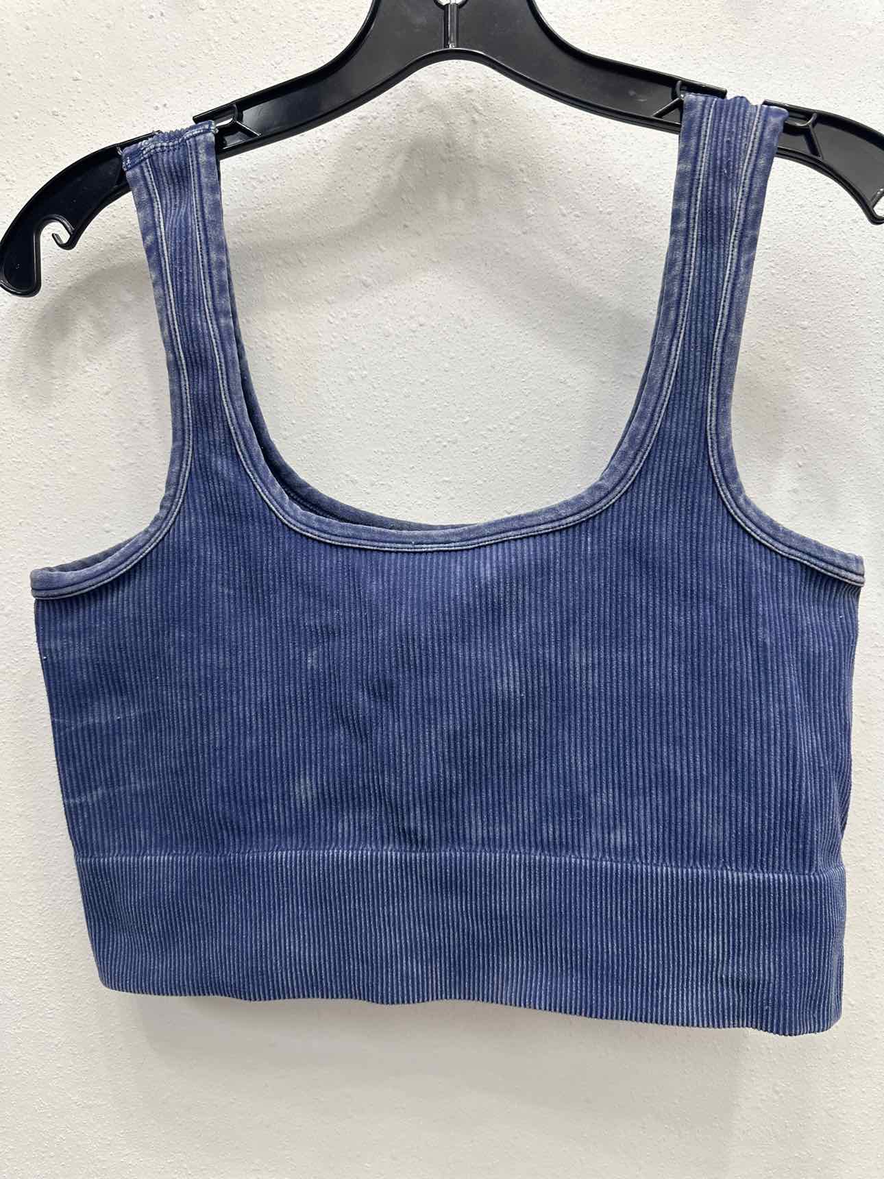 Zenana Size 1X/2X Navy Crop Top