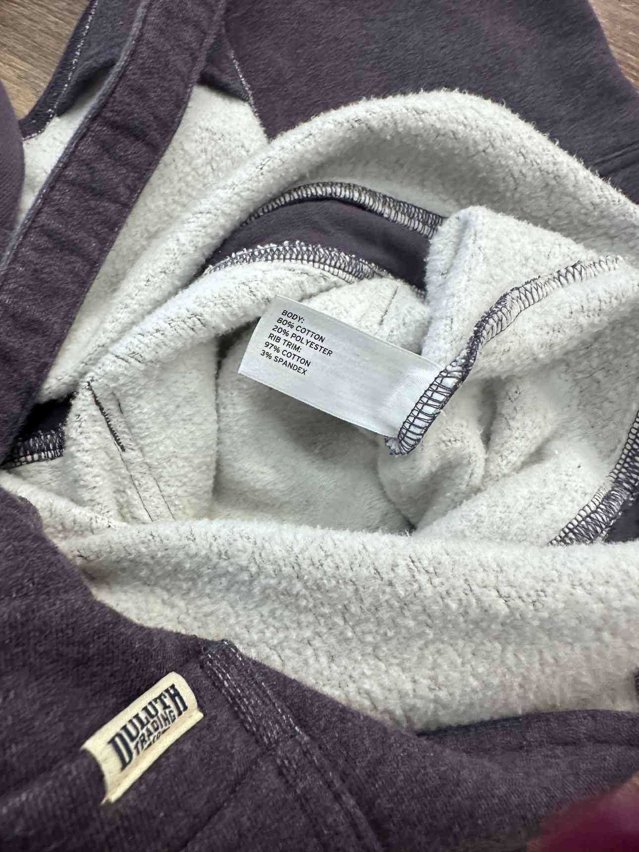 Duluth Trading Co Size Large Purple Fleece Lined Overalls