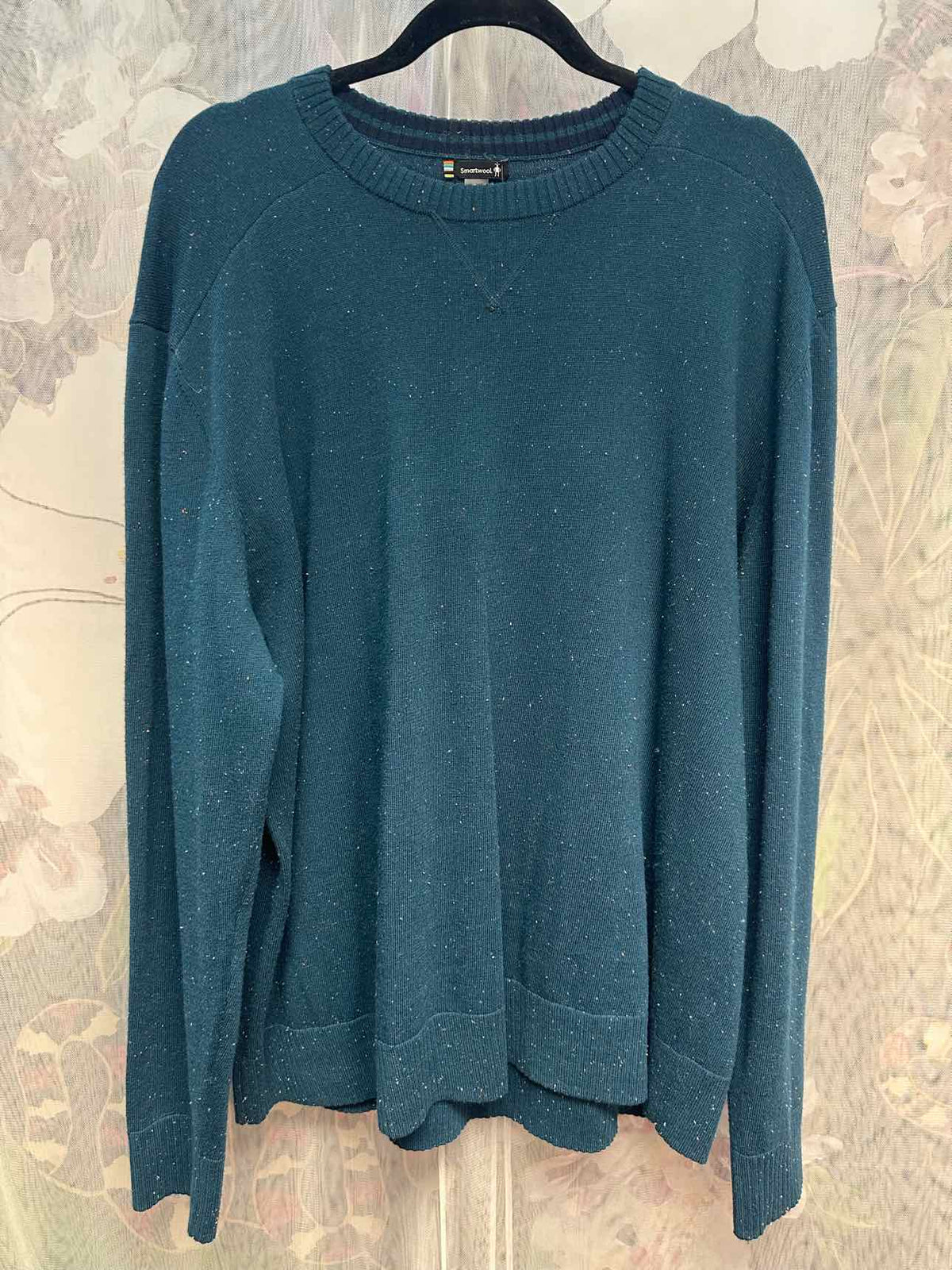 Smartwool Wool Confetti Speck Stretch Size 2X Teal Sweater