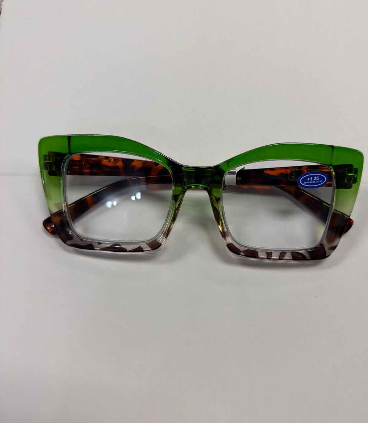 Oversized Tortoise Shell Cheater Readers Glasses