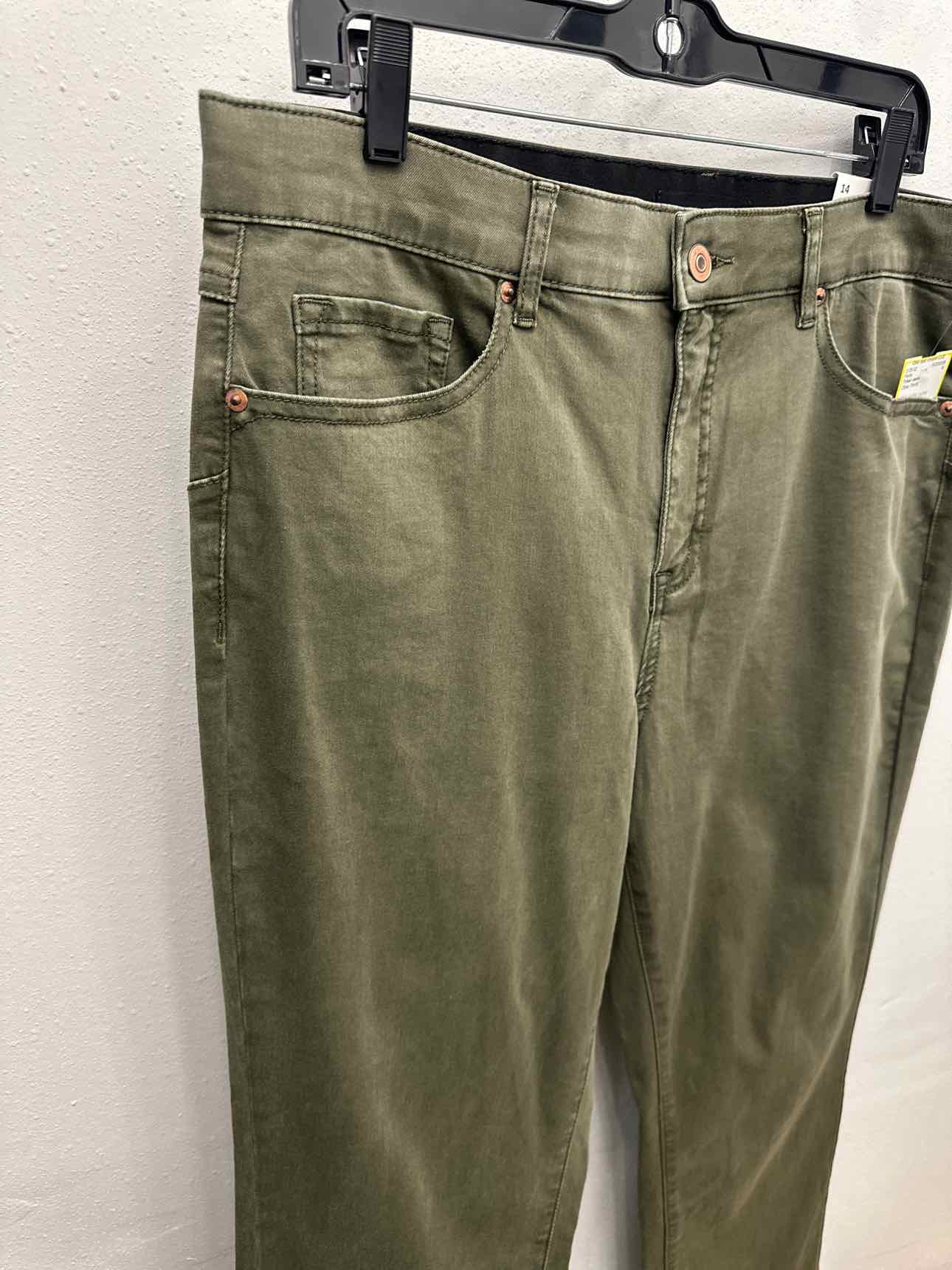 Tribal Jeans Size 14 Olive Pants