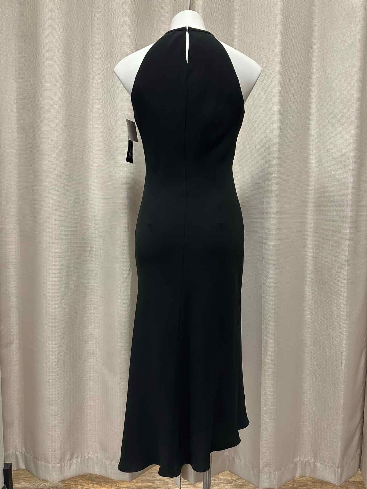 Jones New York NEW NWT Rhinestone Floral Halter Maxi Mermaid Size 8 Black Dress