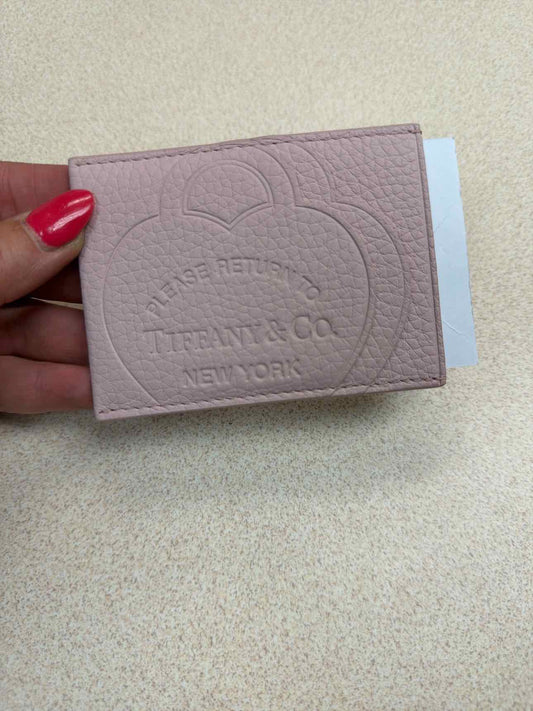 Return to Tiffany & Co. New York Embossed Heart Leather Card NEW