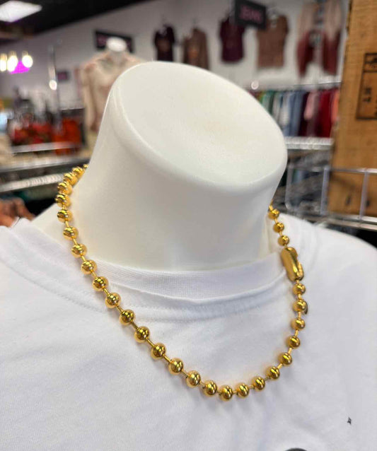 19" Ball Chain Gold-Tone Necklace