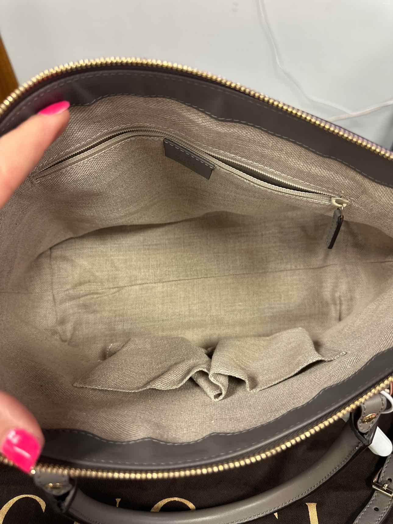 Gucci Size Microguccisima Leather Gray Shoulder Bag Handbags