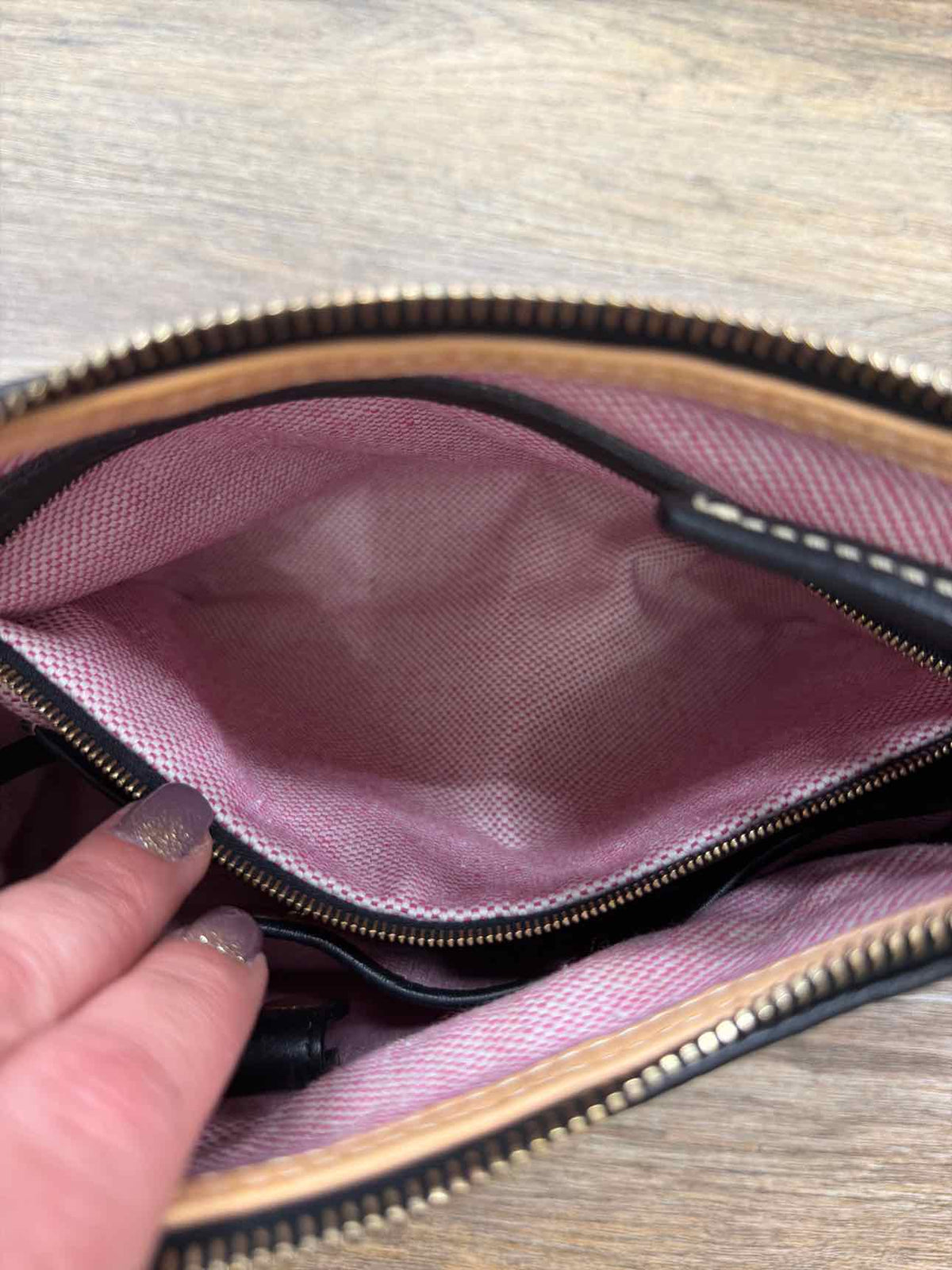 Dooney & Bourke Black Pebbled Leather Shoulder Bag