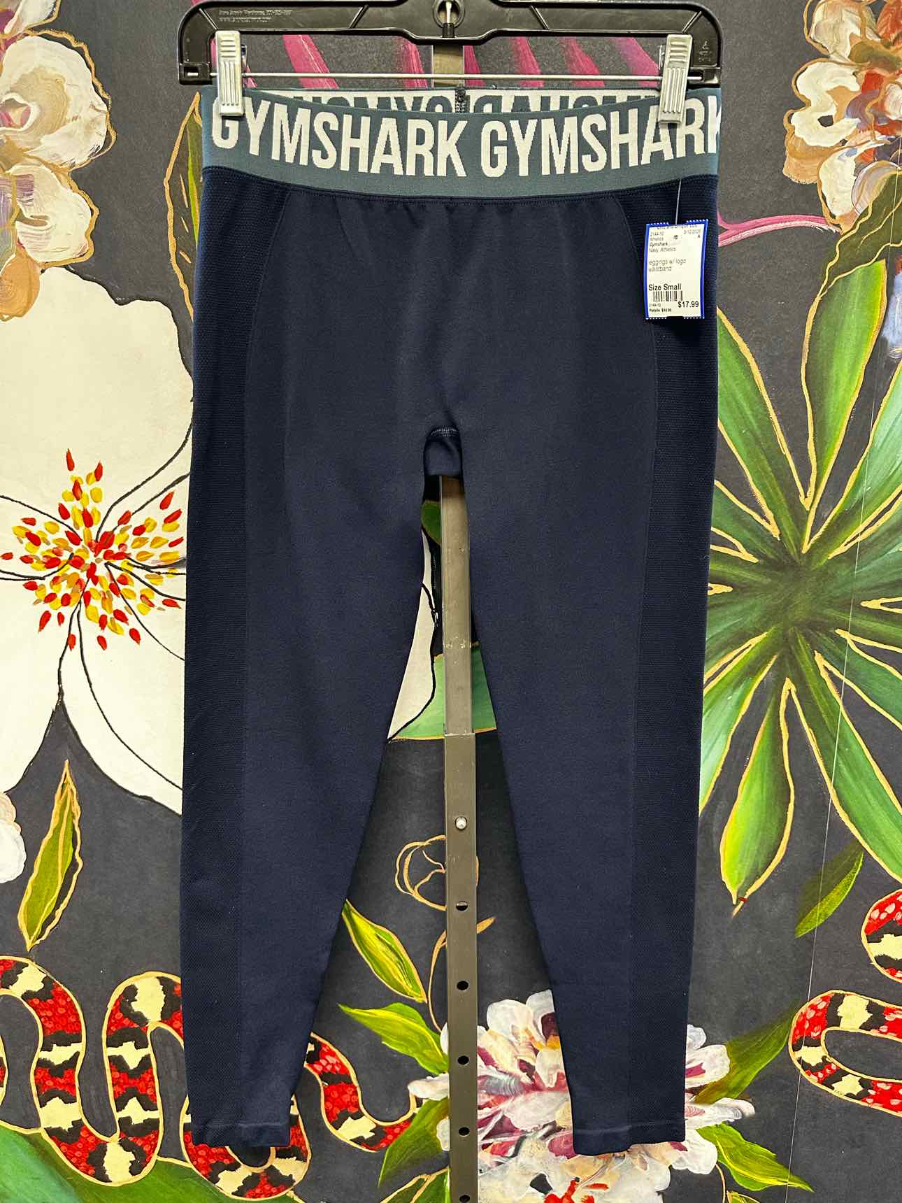 Gymshark Size Small Navy Athletics Leggings