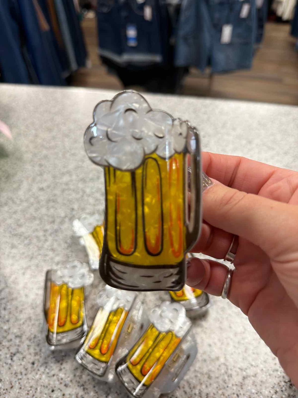 Beer Stein Hair Claw Clip