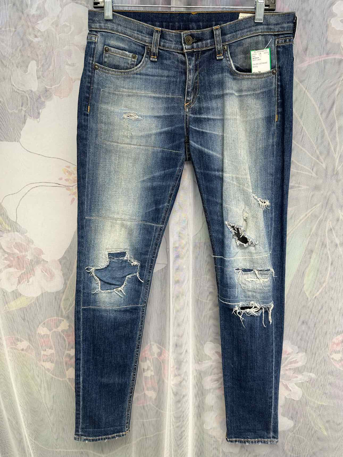 rag & bone The Dre Distressed Skinny Size 26 Denim Jeans