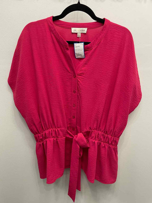the LINE of style Size 1X Hot Pink Top