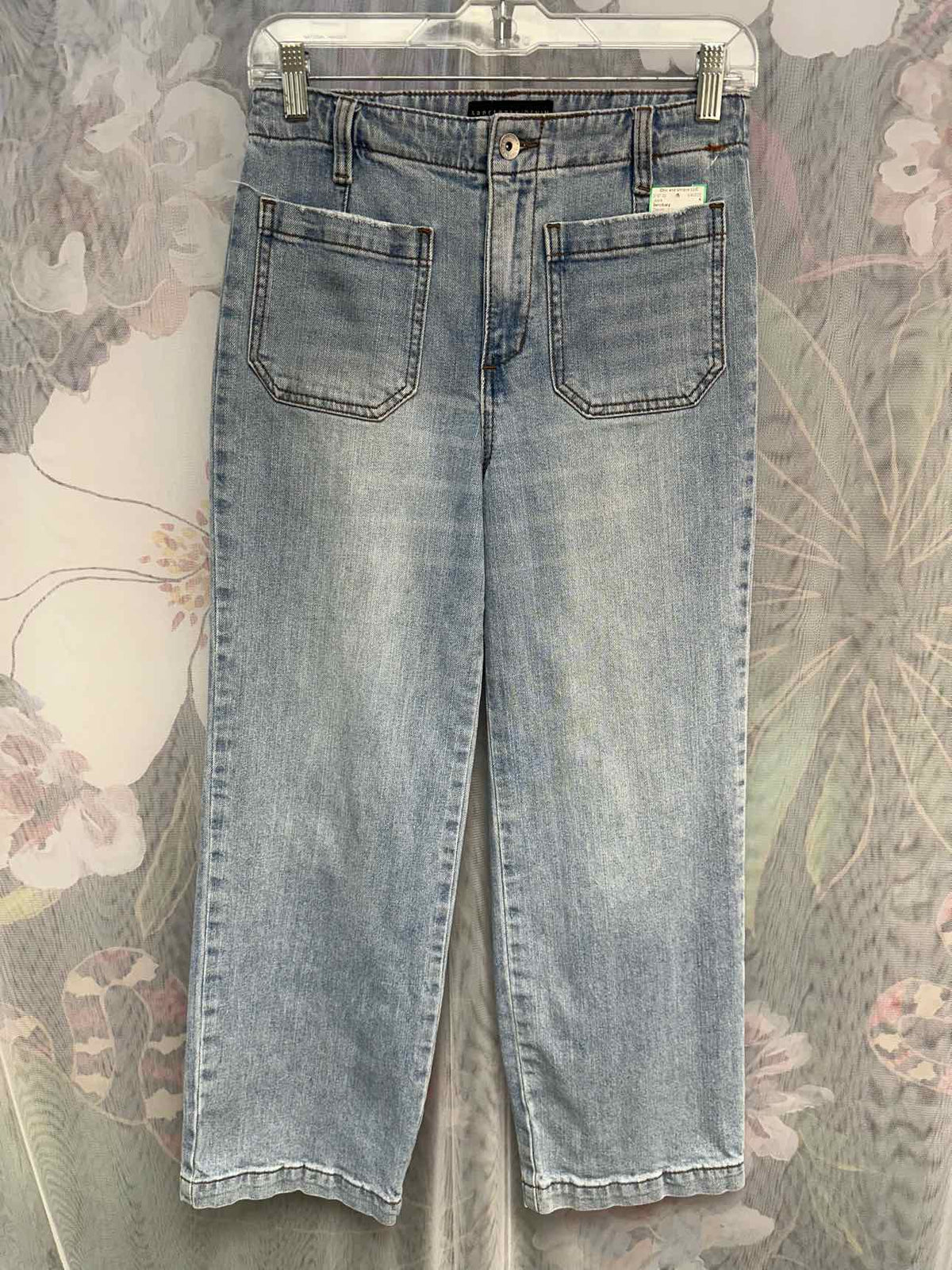 Sanctuary Wide Leg Cropped Light Wash Size 25 Denim Jeans
