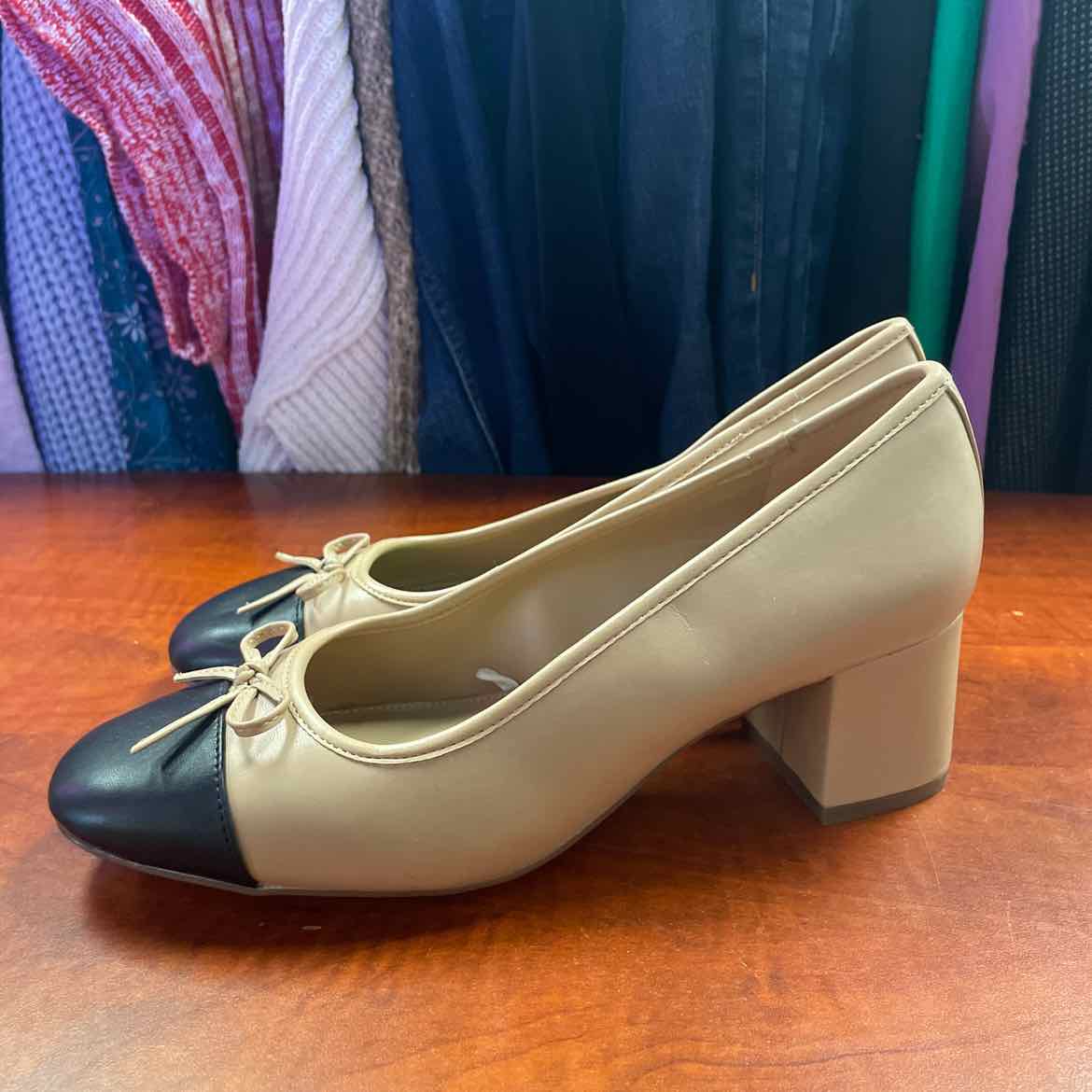 J.Crew Factory Ballet Flats with Cap Toe Size 8 1/2