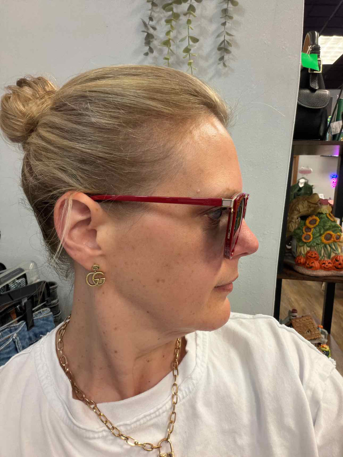 Anea Hill Montana Red Cat Eye Sunglasses