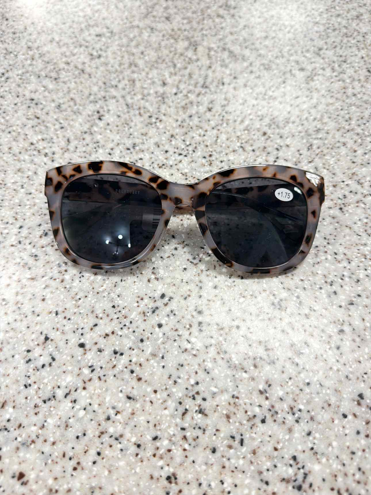 Tortoise Shell or Solid Cheater Reader Sunglasses