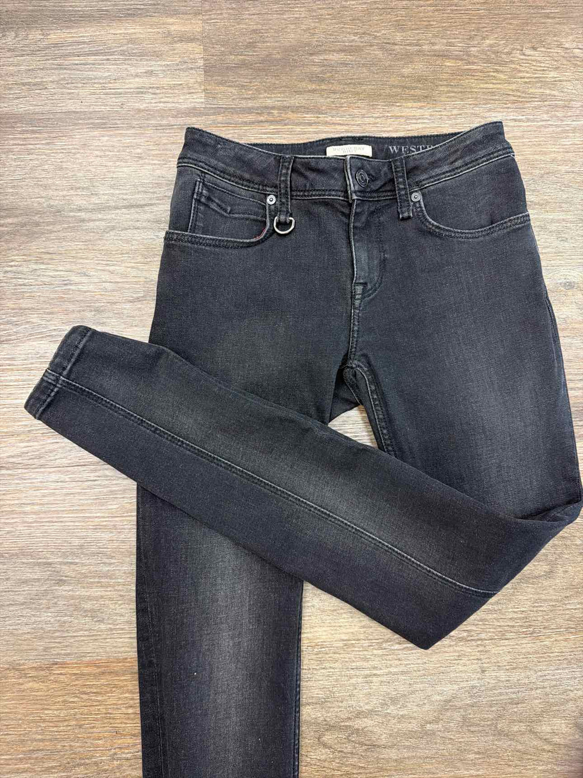 Burberry Brit Size 26 Black Westbourne Skinny Black Denim Jeans