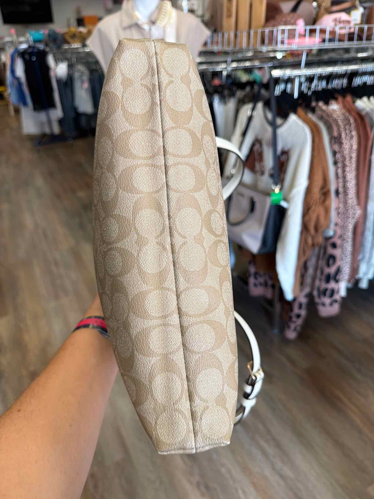 Coach Signature PVC Crossbody Tan Handbags