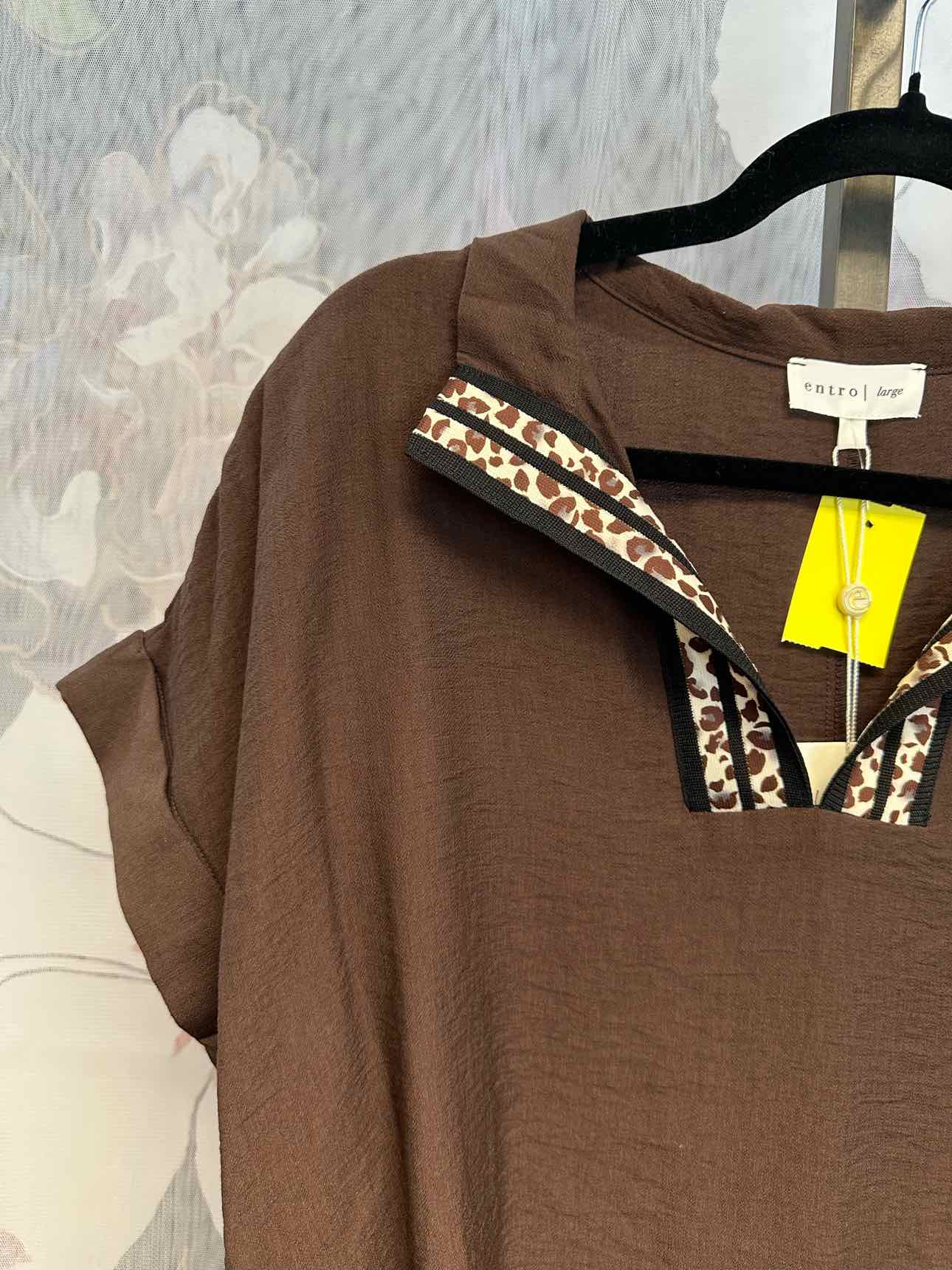 entro Size Large Brown Top