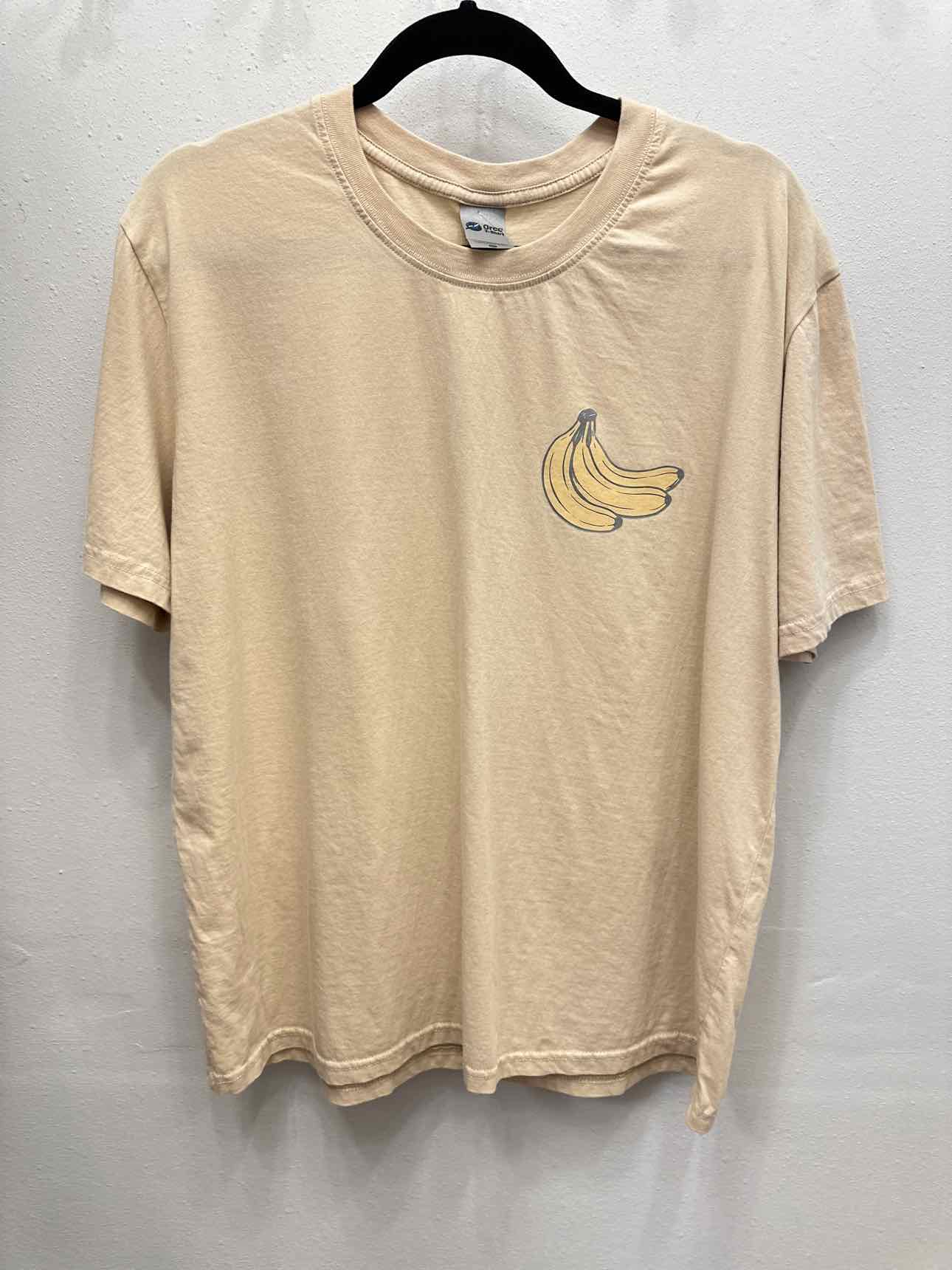 That's Bananas! Graphic Tshirt Size XL Beige Top