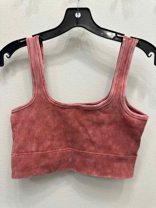 Zenana Size L/XL Redish-Brown Crop Top