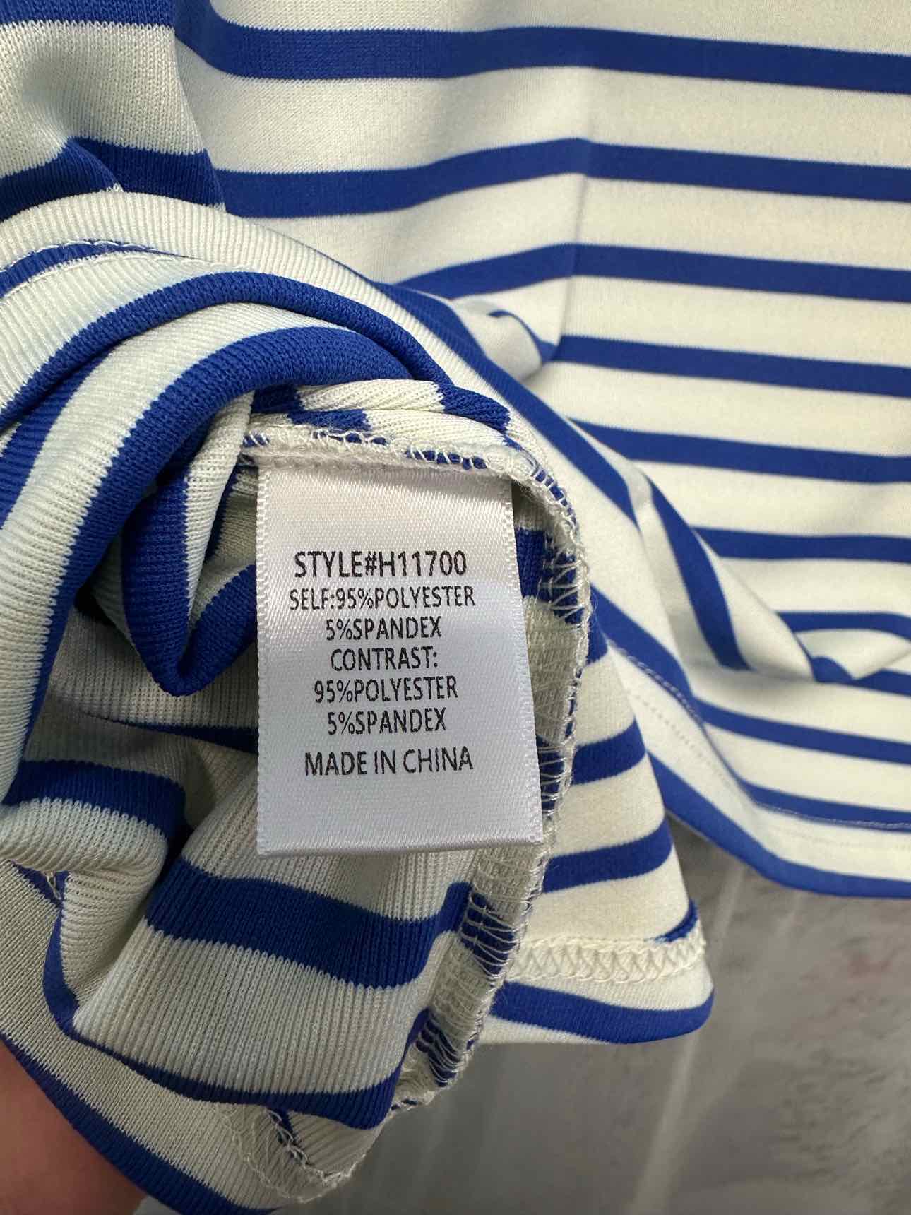 Jodifl Size Large White/blue Top
