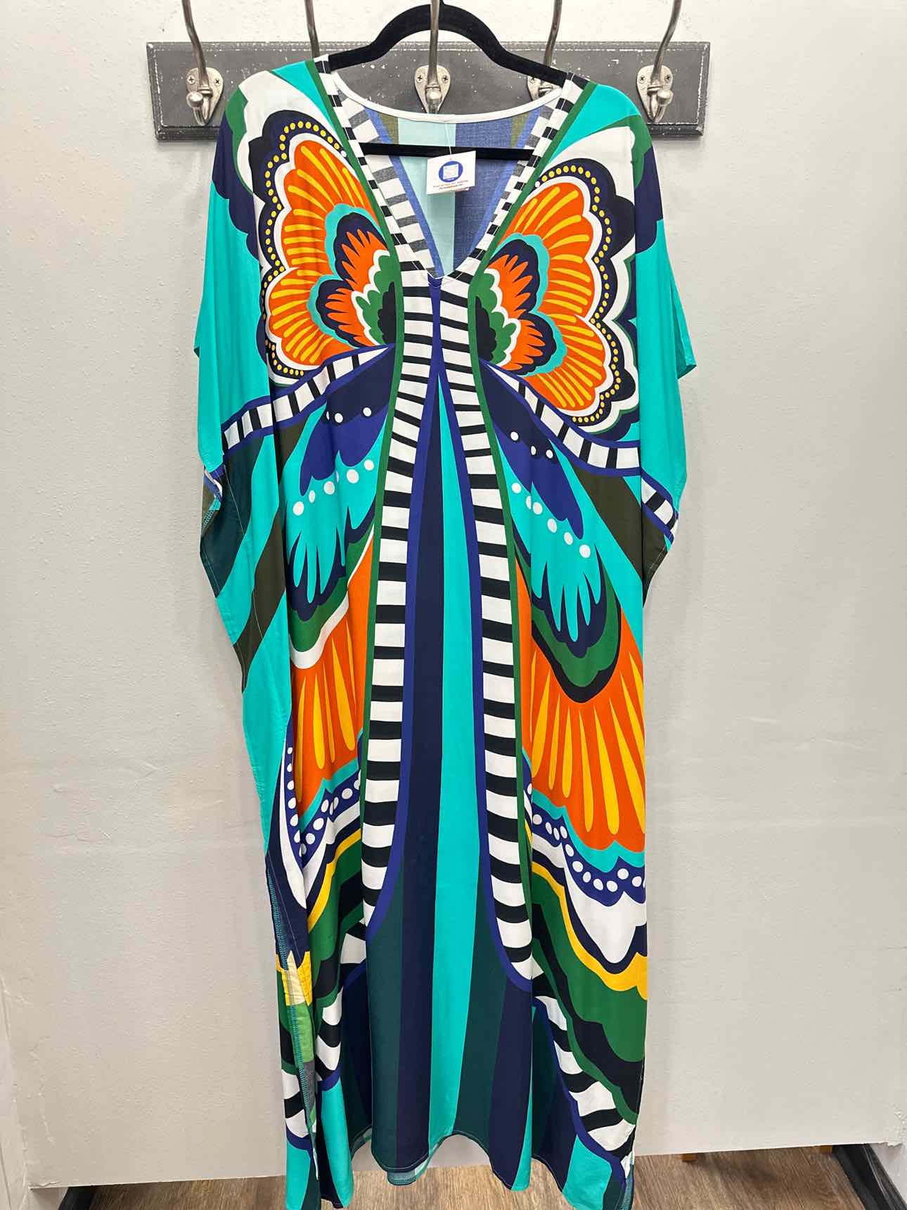 Kaftan Dress V-Neck Swimsuit Beach Cover Up Mumu MuuMuu Dress