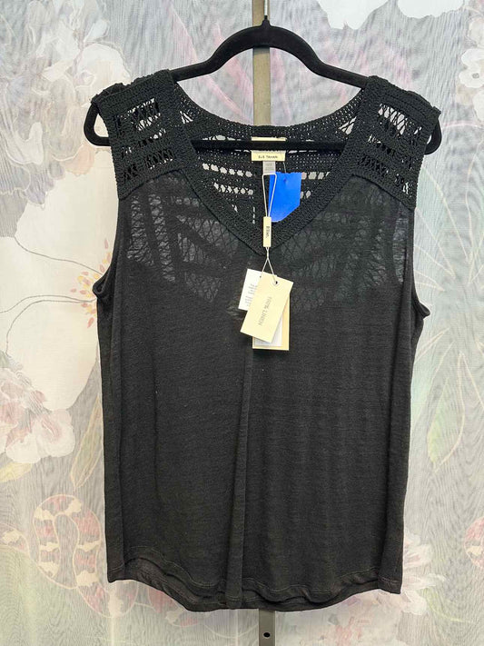 Elie Tahari Size Medium Black Top
