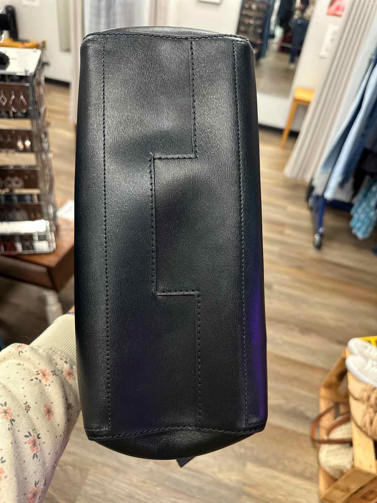 Tory Burch Black Leather Shoulder Handbag