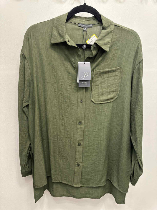 Adrianna Papell Size XS Olive Top