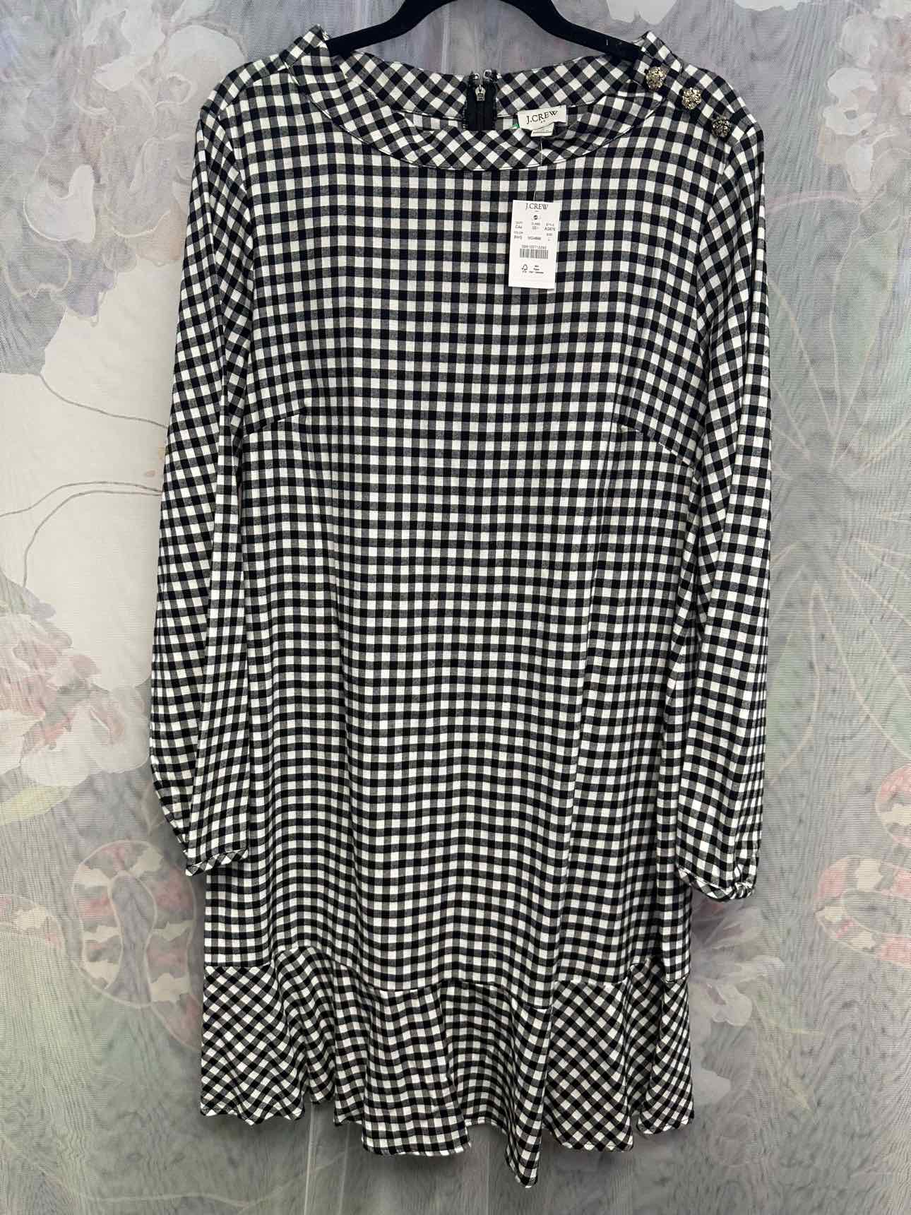 J. Crew Size Large Black/white Dress