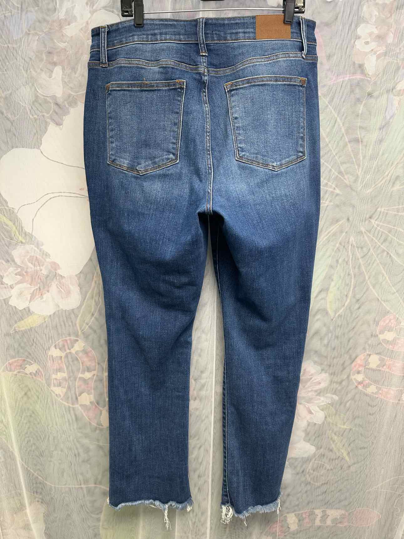 Judy Blue Distressed Raw Hem Straight Fit Size 18W Denim Jeans