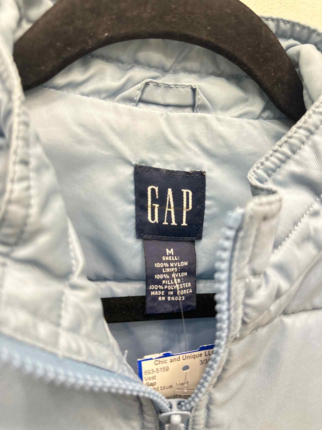 Gap Size Medium Light blue Vest