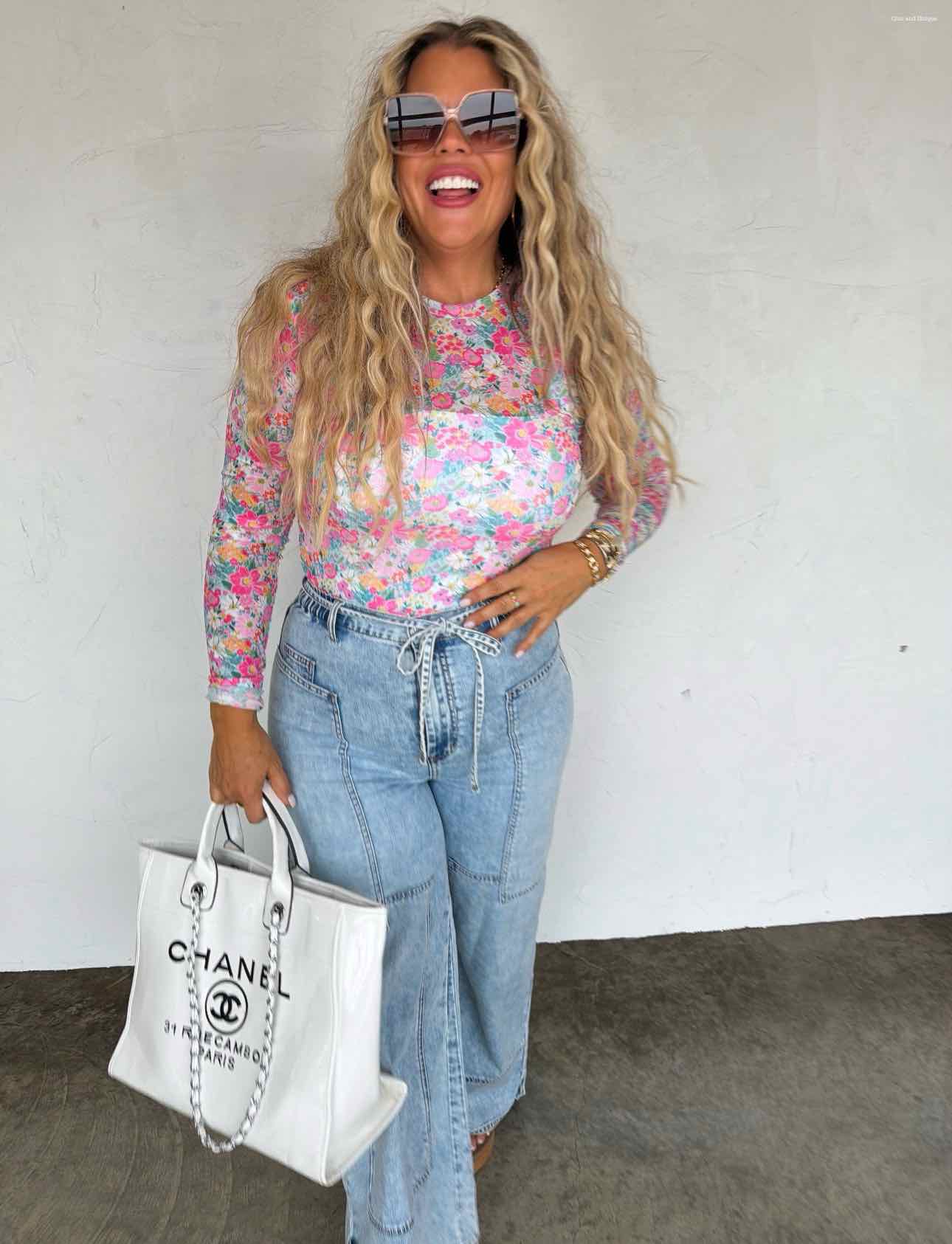 Spring Dress It Up Mesh Long Sleeve Top