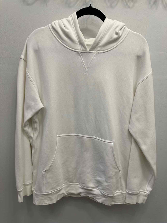 Lululemon Steady State Hoodie Pullover Long Sleeve Size 12 White Sweatshirt