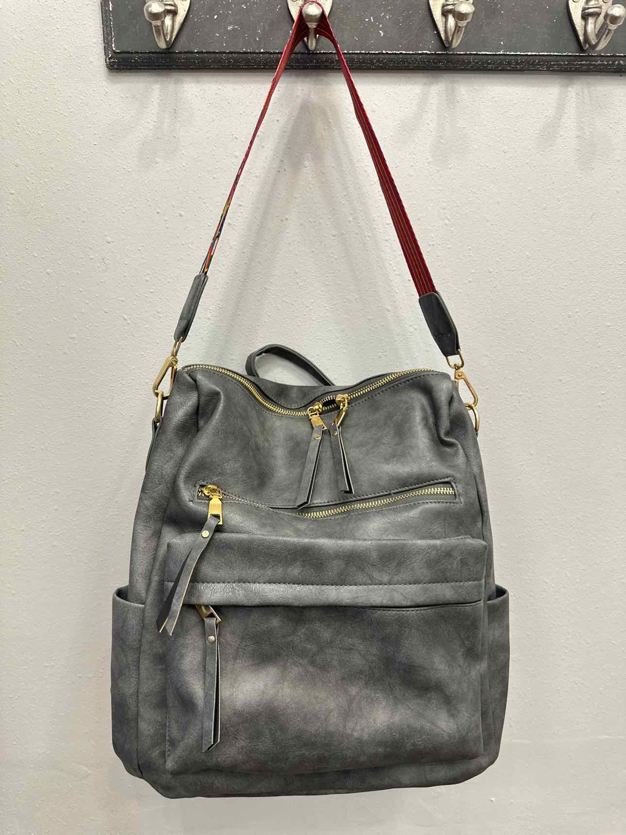 Julia Rose Size Medium Gray BackPack