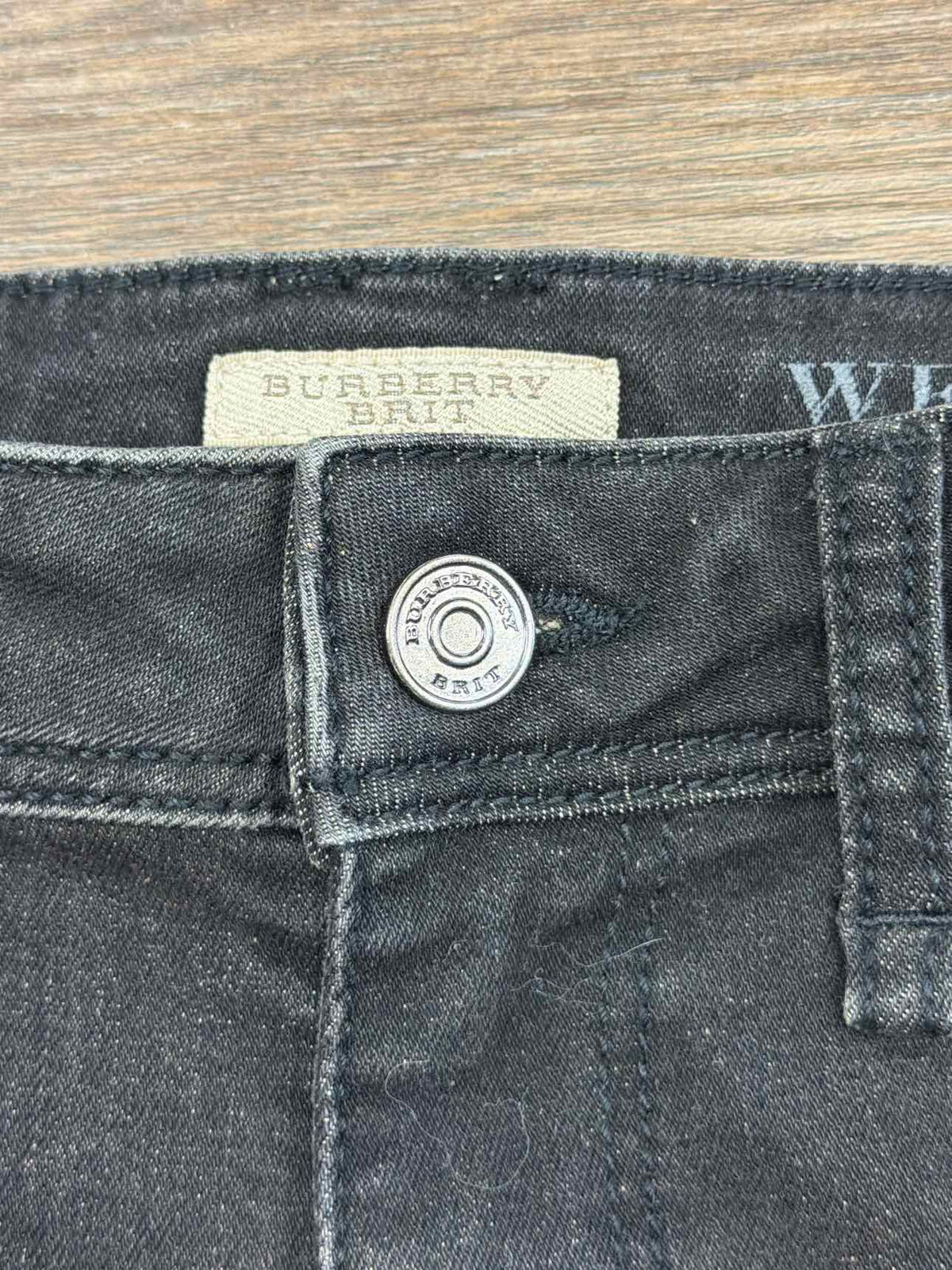 Burberry Brit Size 26 Black Westbourne Skinny Black Denim Jeans