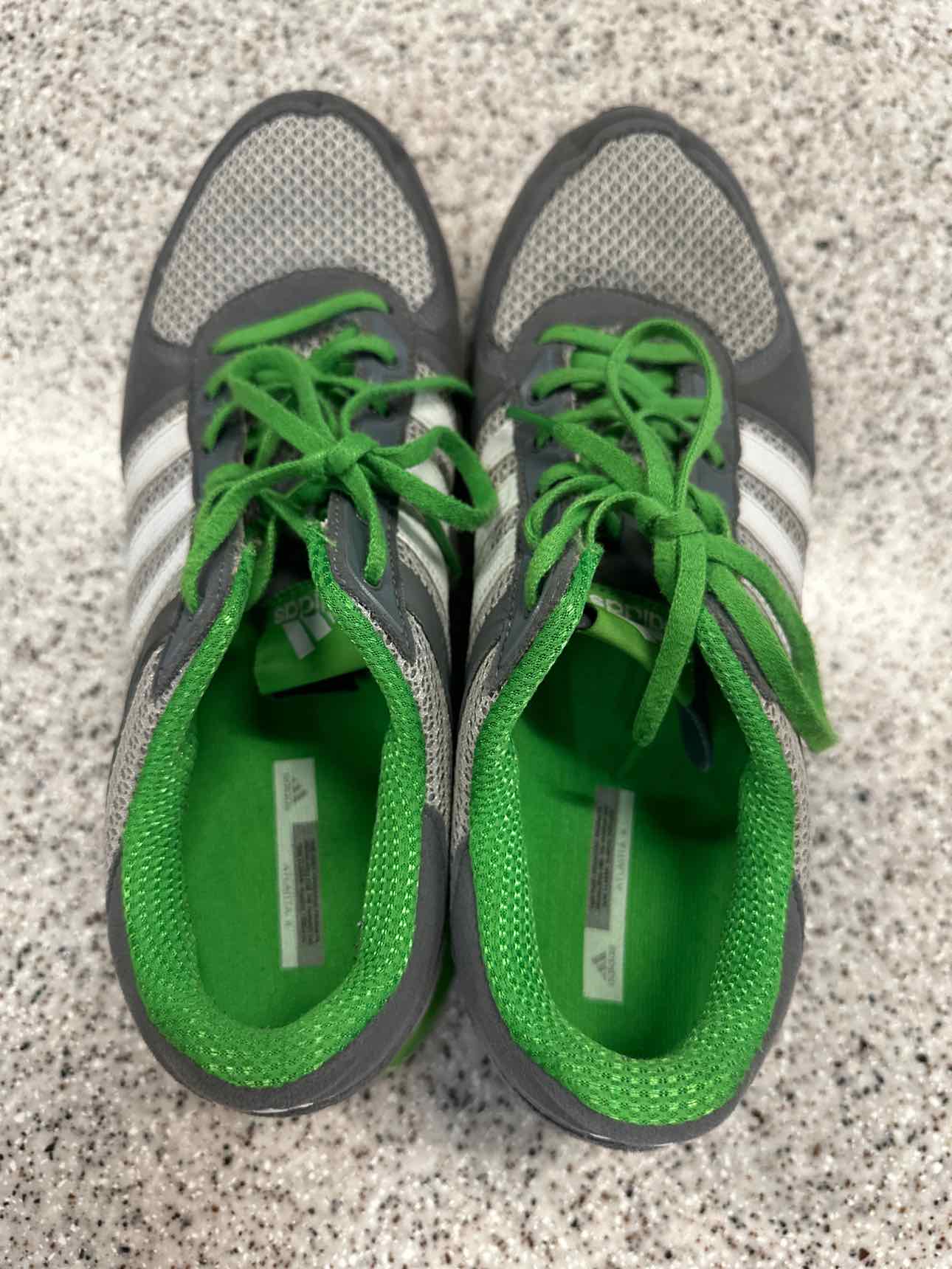 ADIDAS Size 9 1/2 Green Running Shoes